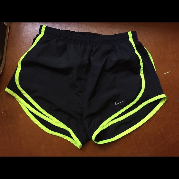 Neon yellow & black Nike shorts