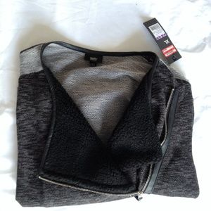 💀Mixed Gray Zip Front Jacket💀