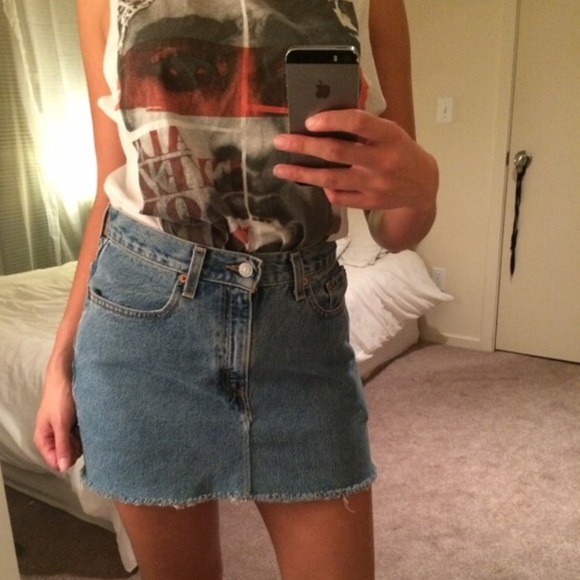 High waist Denim Skirt