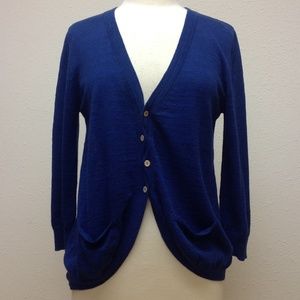 Twisted Placket Mesh Back Cardigan