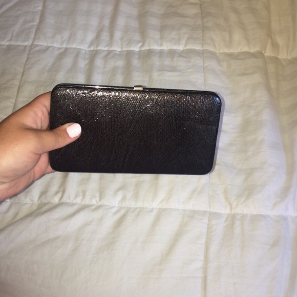 Textured grey wallet
