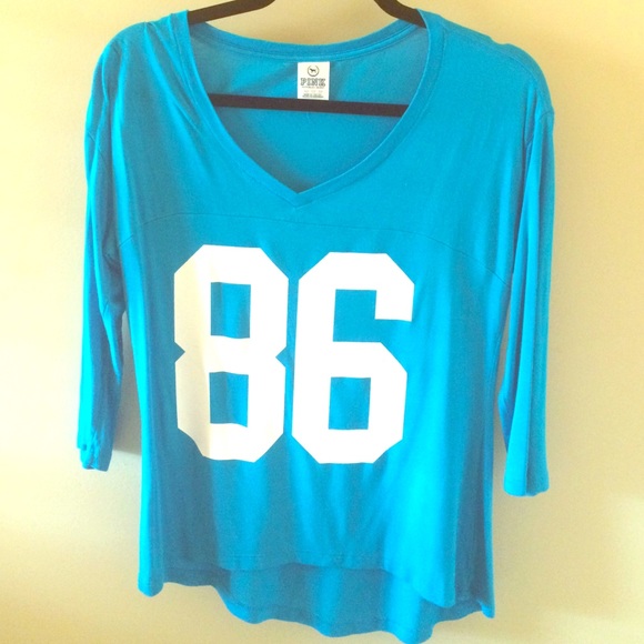 VS Pink Varsity Football Tee