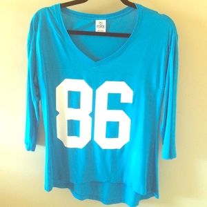 VS Pink Varsity Football Tee