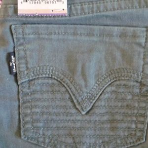 Super cute girls green Levi's denim leggings