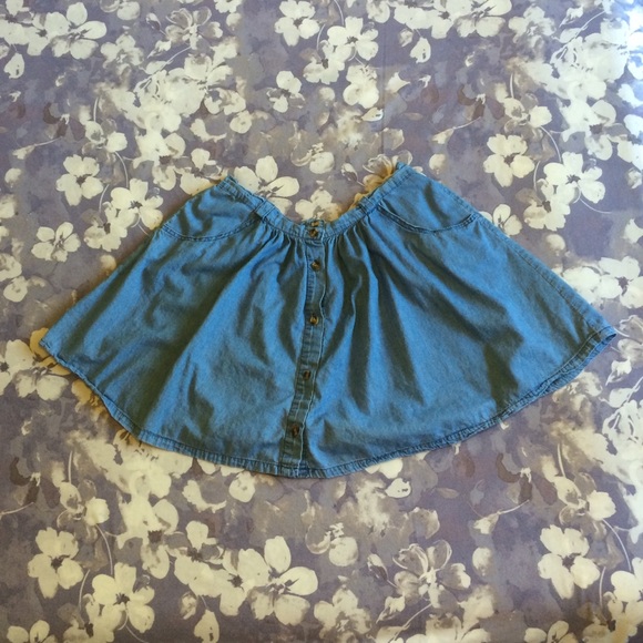Denim Skater Skirt