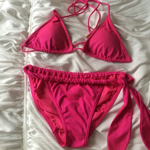Victorias Secret classic triangle bikini set