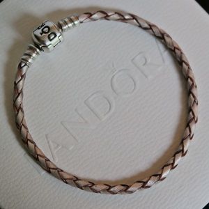 Pandora Champagne Leather Bracelet