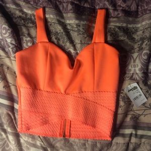 Hot pink crop top