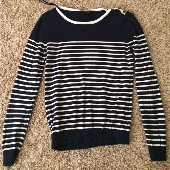 Navy Blue Stripped Shirt