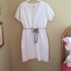 J.crew white cotton dress