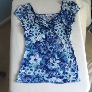 Blue Flower Shirt