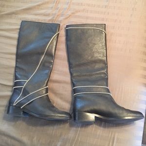 Black Leather Michael Kors Boots
