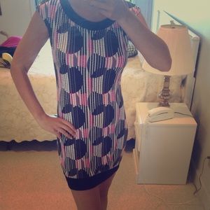 Express dress with geometric pattern