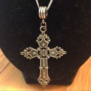 Cross necklace 18"