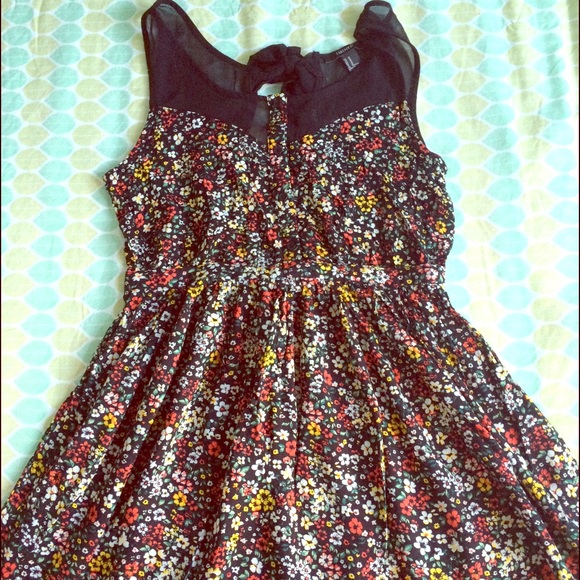 Flowered Mini Dress