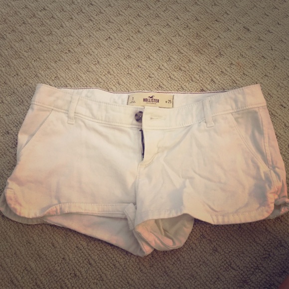 Hollister white shorts