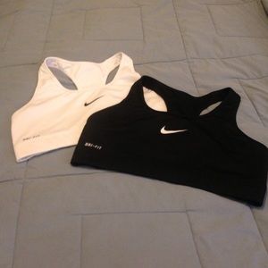 2 Nike Pro Dri-Fit sports bra size Small