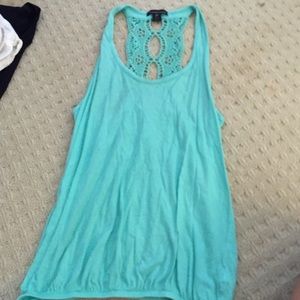 Blue/ green summer tank top