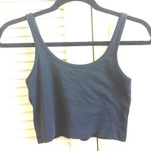 Brandy Melville very short crop top. Dark blue