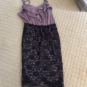 Black and purple dress