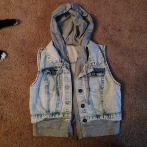 Denim vest (worn only to try on)