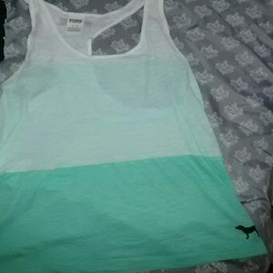 PINK blue swim cover-up/top