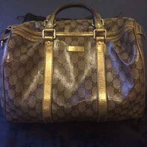 Authentic Gucci leather Boston bag Authentic Gucci leather Boston bag