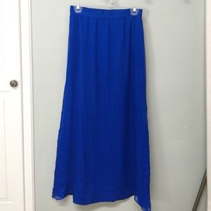 100% silk maxi skirt
