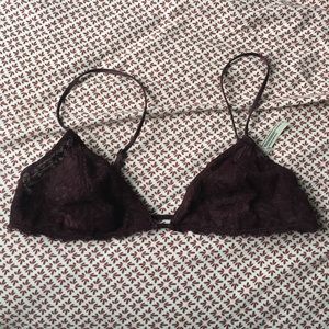 Free people Merlot Bra
