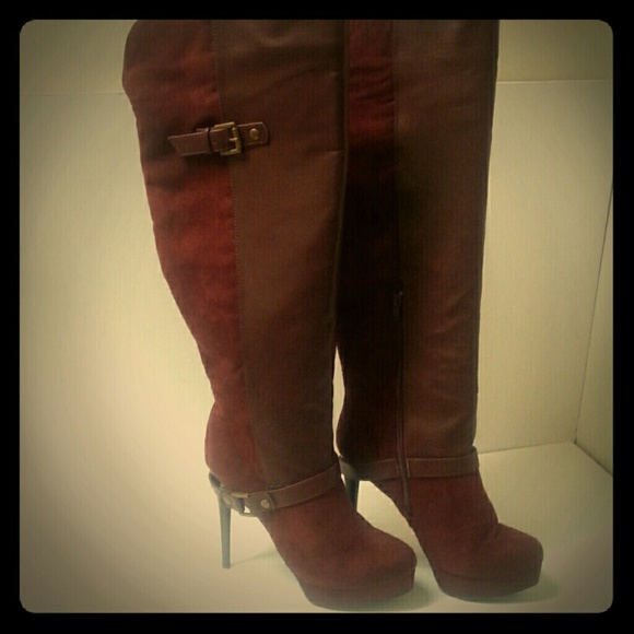 Brand New Burgandy Boots