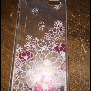 Iphone 6 plus floral case hard plastic