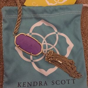 Kendra Scott long hanging chandelier type necklace