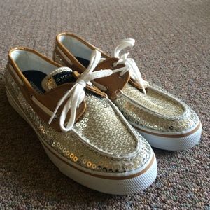 sequined Sperry Top Siders