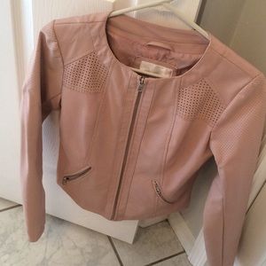 Xhilaration light pink motorcycle jacket SZ-Small