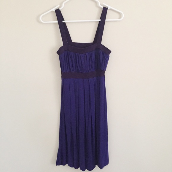 Pleated knit dress
