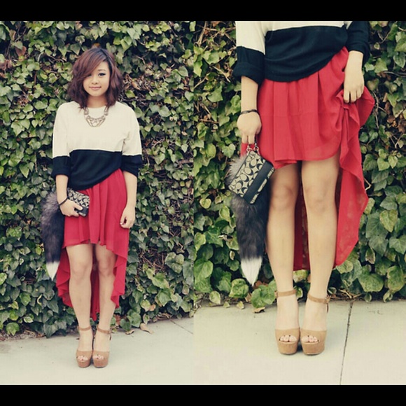 HIGH LOW SKIRT.