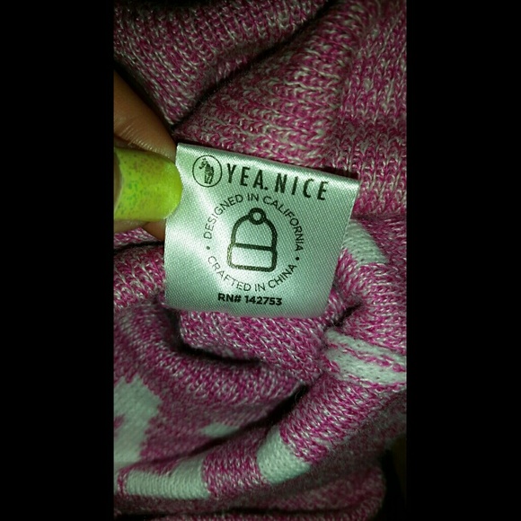 Yea.Nice Bubble Gum Pink Pom Hat - NWT - Picture 3 of 3