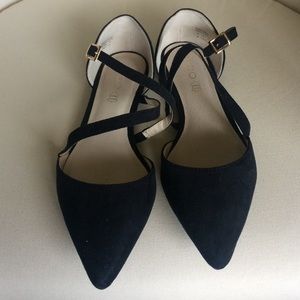 ALDO pointy flats (black)