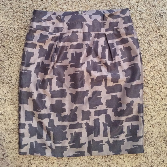 Banana Republic blue and gray skirt