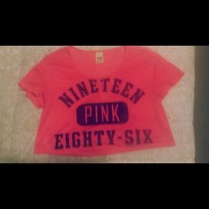 PINK/Victoria's Secret Jersey Crop Top