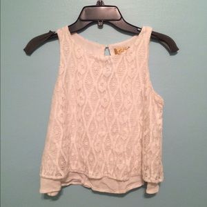 White Lace Tank