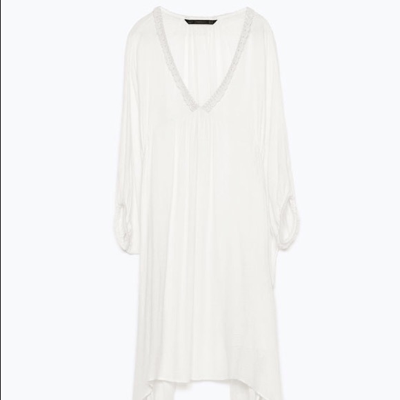 White Flowy Tunic - Picture 2 of 3