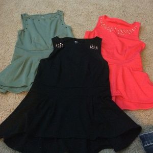 Bundle of Peplum Tops from Target