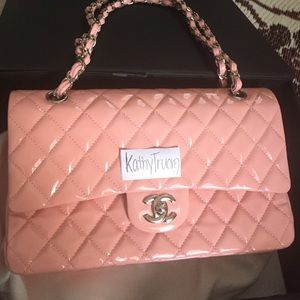 Sharing my pink Chanel flap 😍