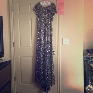 💎💎Adrianna Papell Gunmetal Sequin Dress💎💎