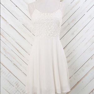 Ivory Lace Bodice Dress