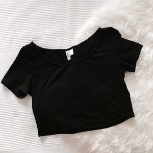 H&M Black Crop Top