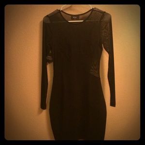 💋Nasty Gal Sexy Black Mesh Dress💋