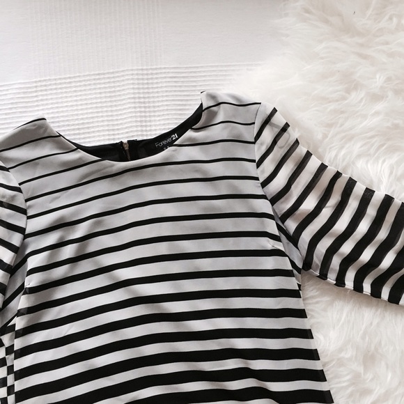 Forever 21 Polyester Striped Top
