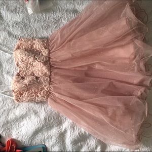 Rose colored formal dress